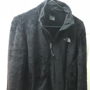 North Face Black Zip Up Jacket